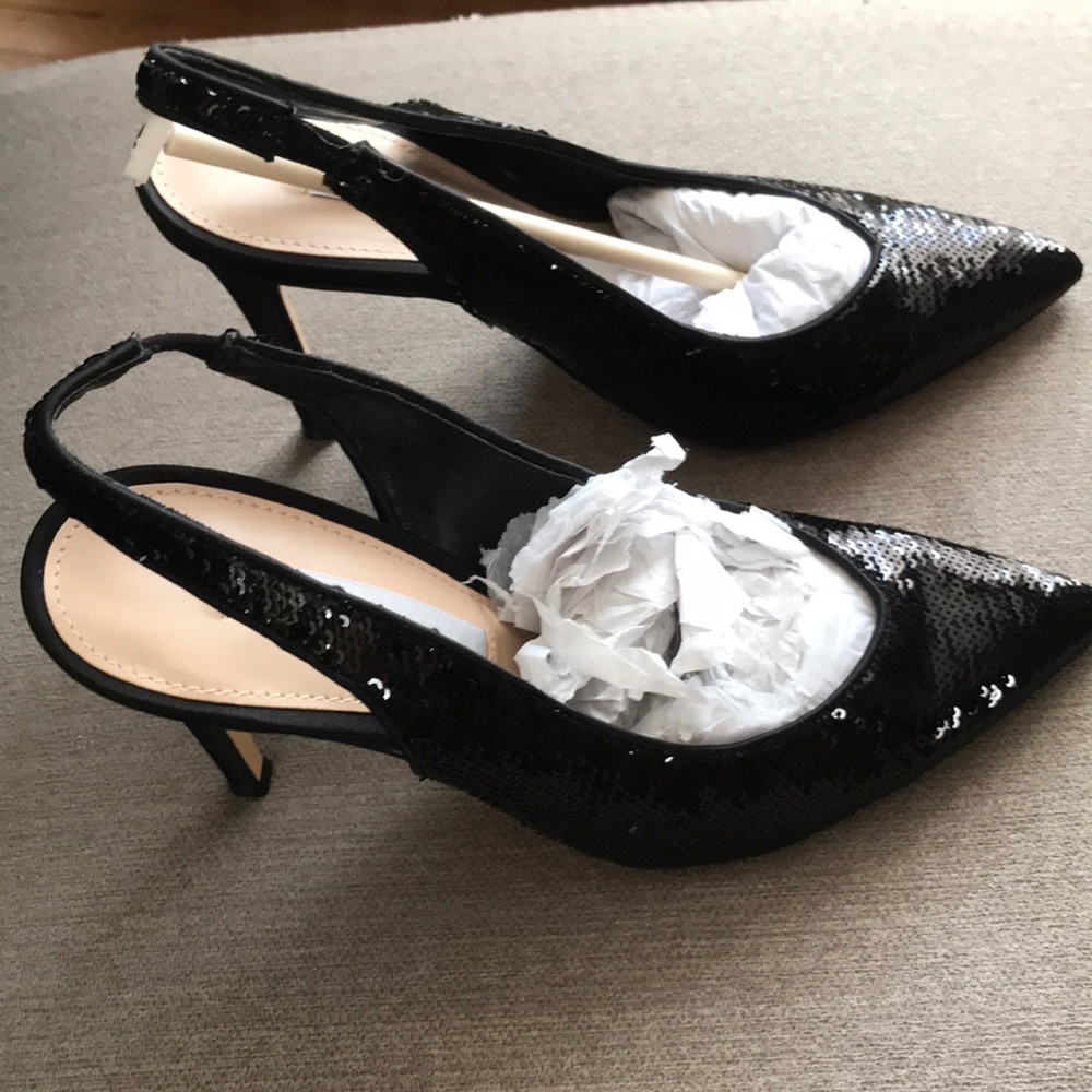 Evening Sequined Slingback